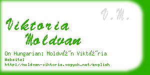 viktoria moldvan business card